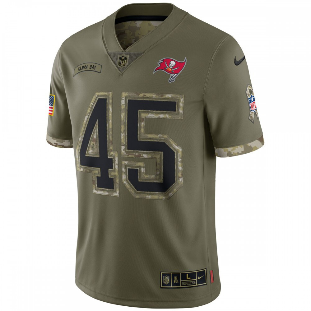 Devin White Tampa Bay Buccaneers Nike 2022 Salute To Service Limited Jersey - Olive-GridironStore